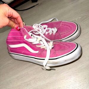 Vans Kids Pink High-Top Sneakers